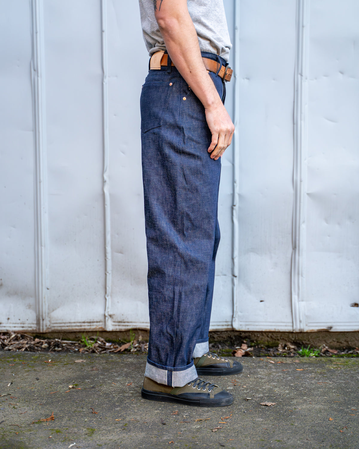 High Rise Loose 5 Pocket Jean - 14.5 oz Selvedge Denim – Grease