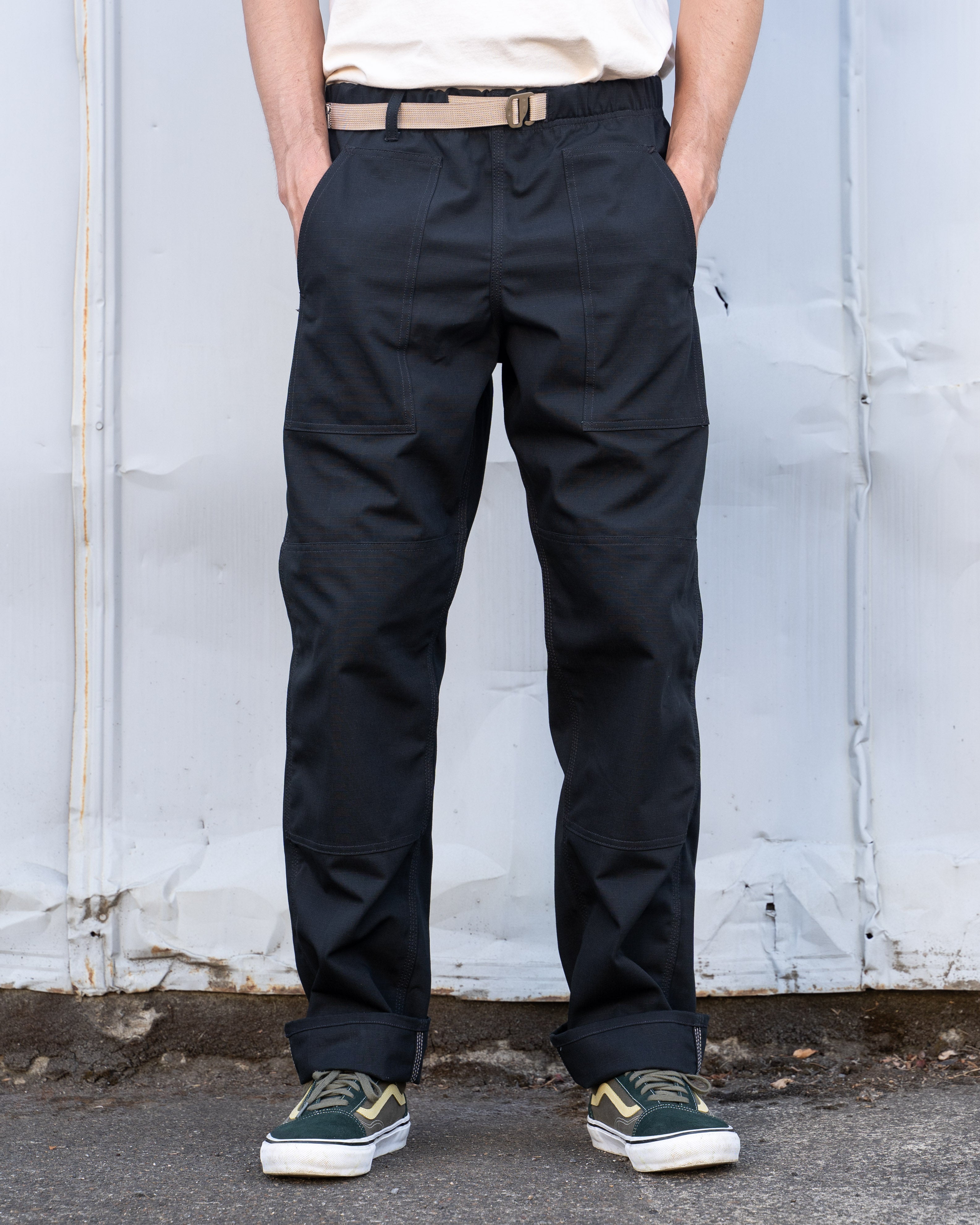 Easy Pant - 10 oz Black Cotton Ripstop – Grease Point Workwear