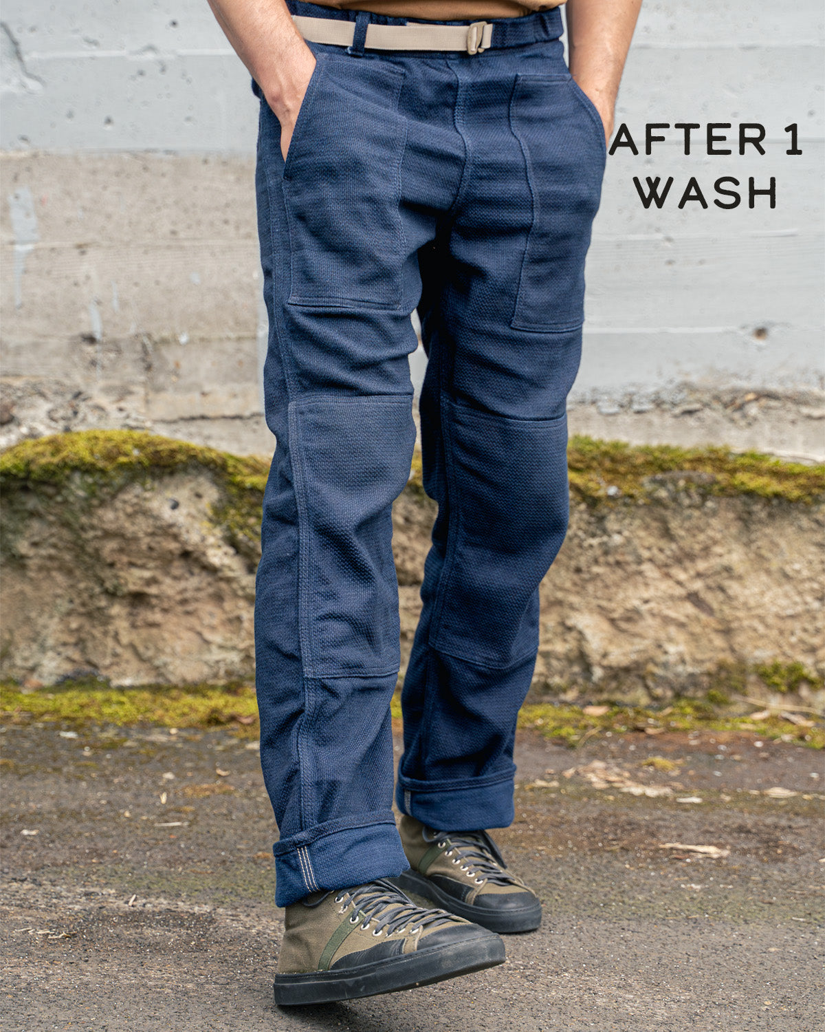 Easy Pant - 12 oz Indigo Sashiko – Grease Point Workwear