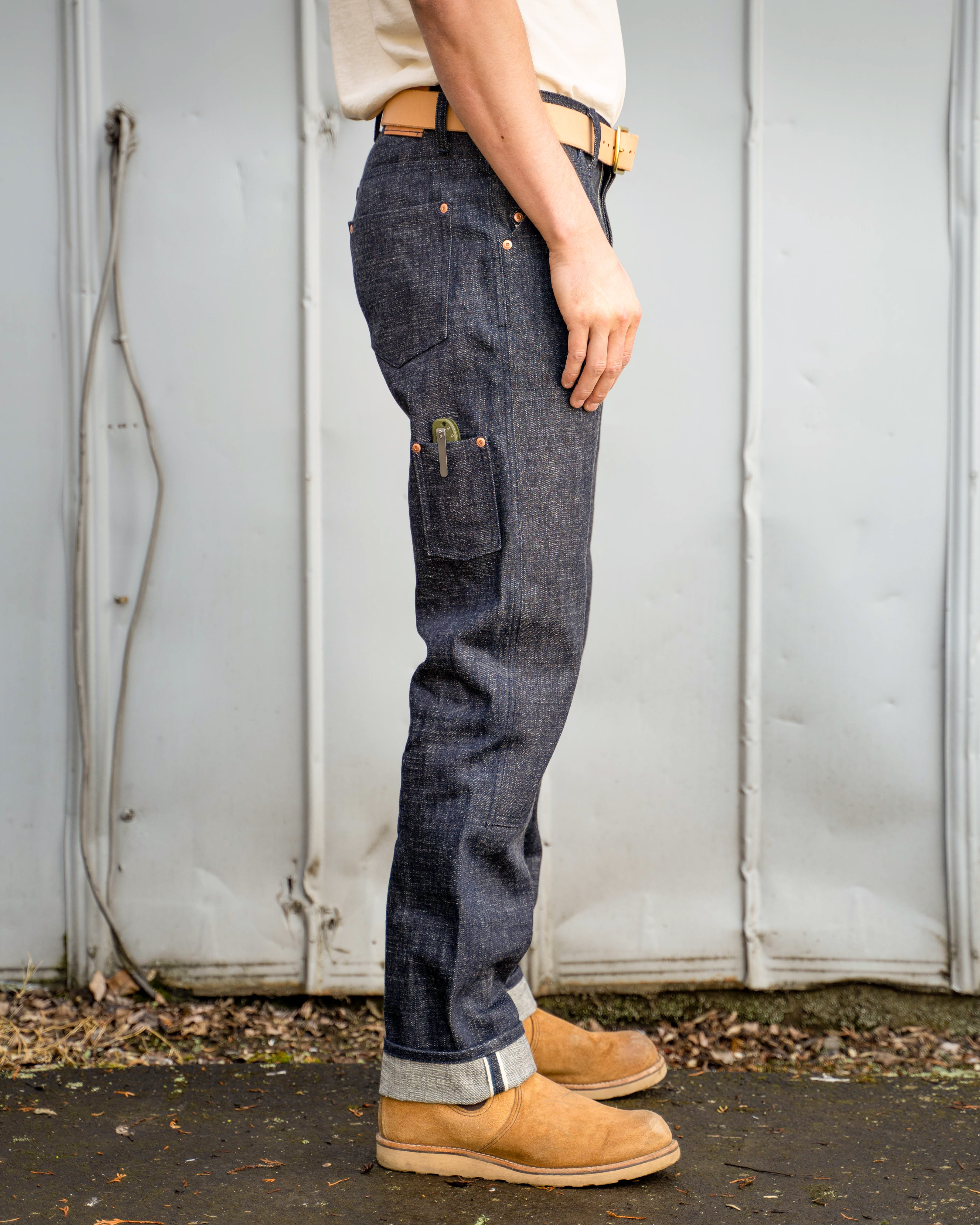 Work Jean - 14.5 oz Japanese Selvedge Denim – Grease Point Workwear
