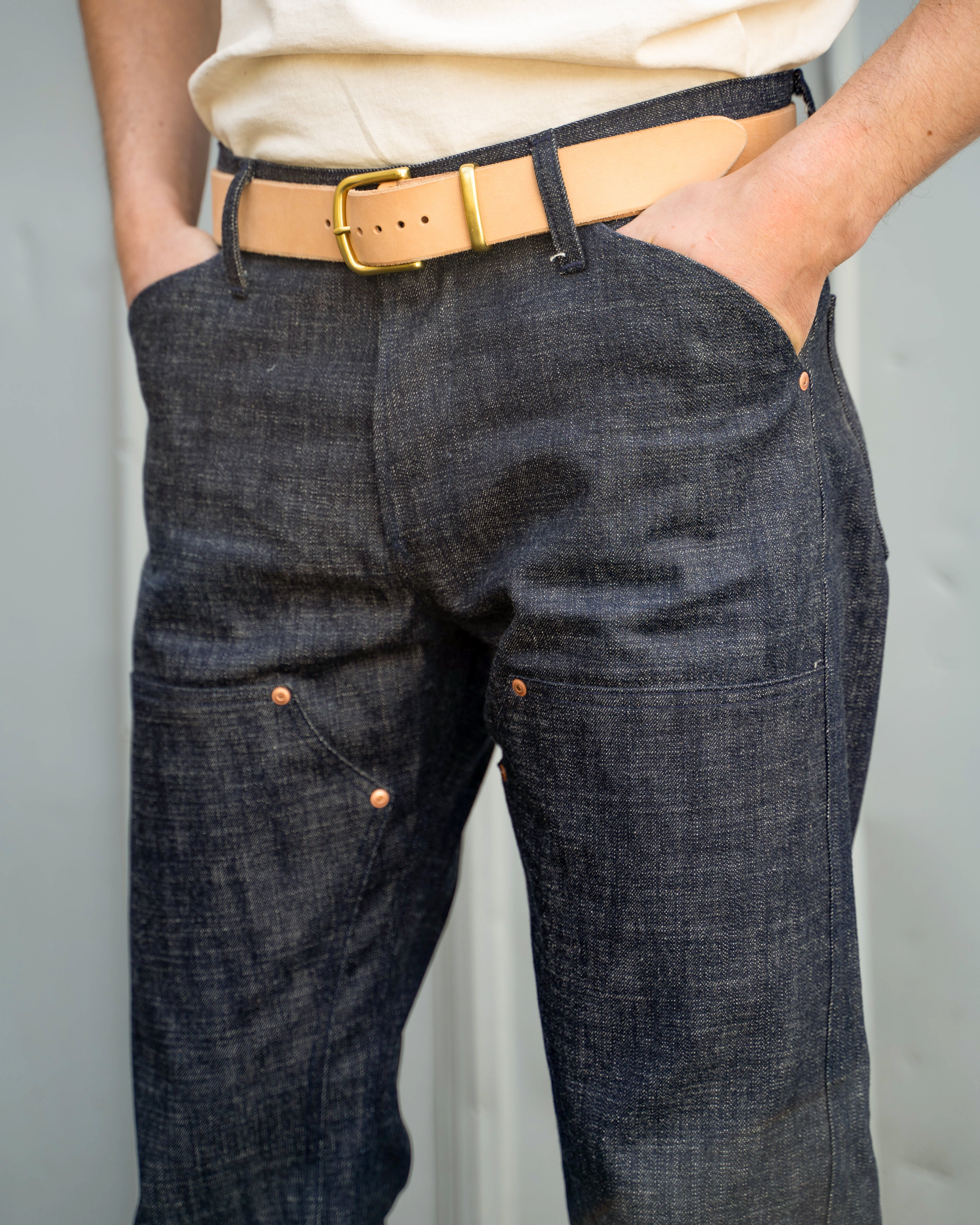 Work Jean - 14.5 oz Japanese Selvedge Denim – Grease Point Workwear