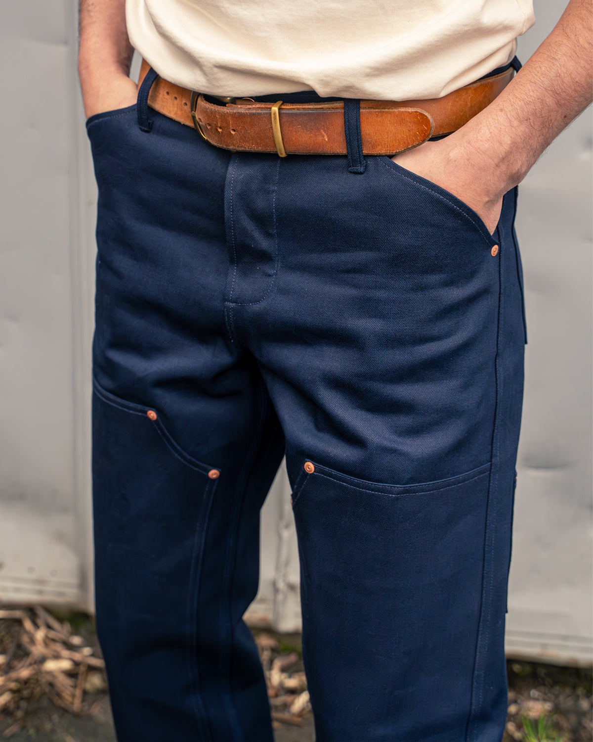 Work Jean - 14.5 oz Double Indigo Vidalia Mills Selvedge Denim