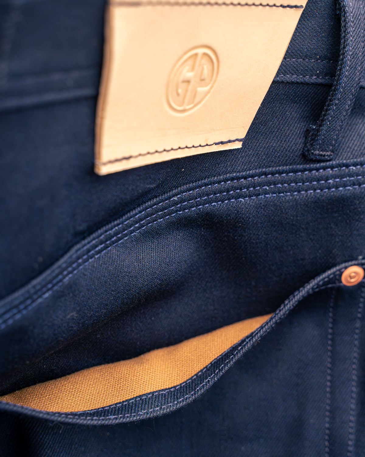 Work Jean - 14.5 oz Double Indigo Vidalia Mills Selvedge Denim