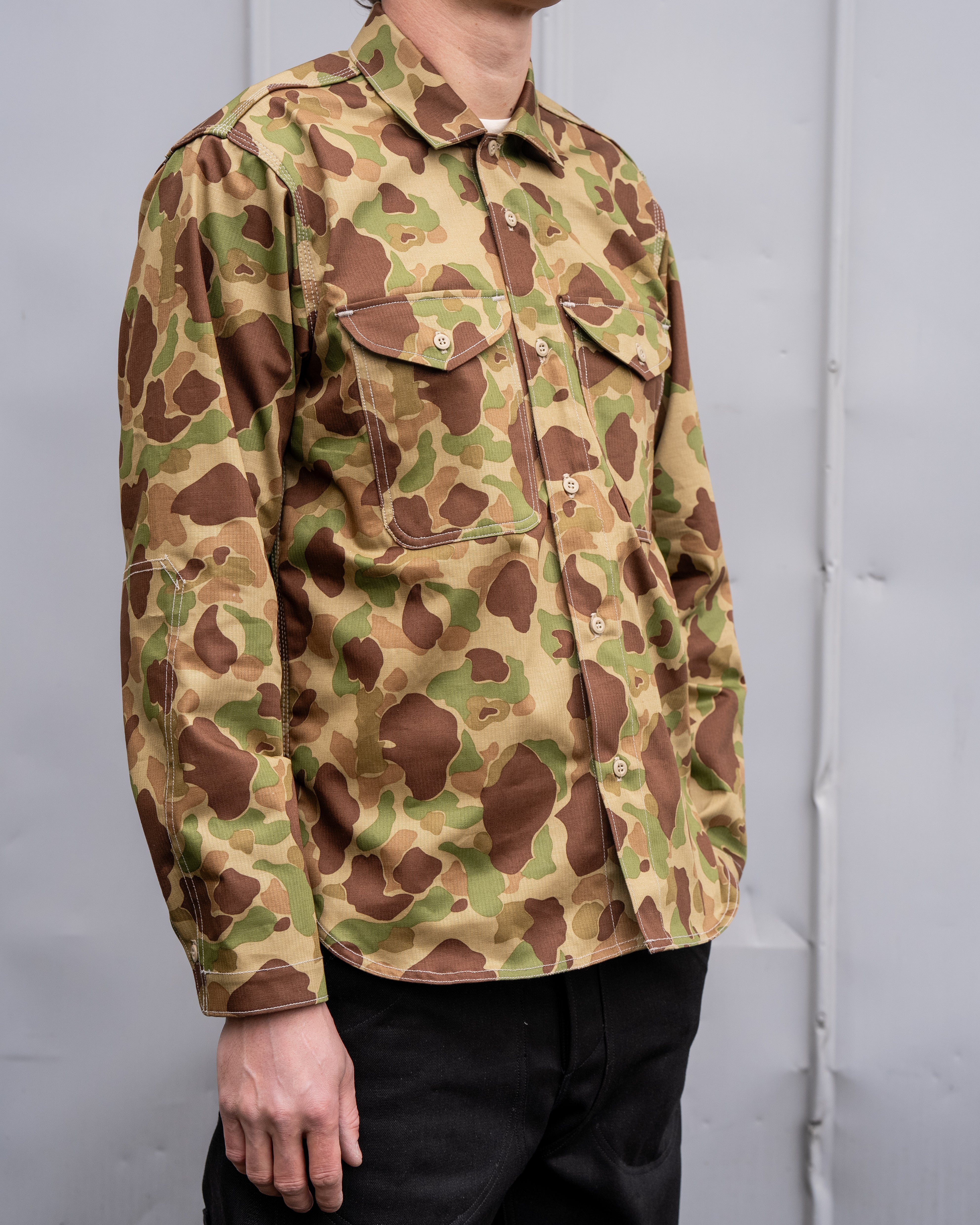 Orchard Shirt - 9 oz Japanese Duck Camo – Grease Point Workwear