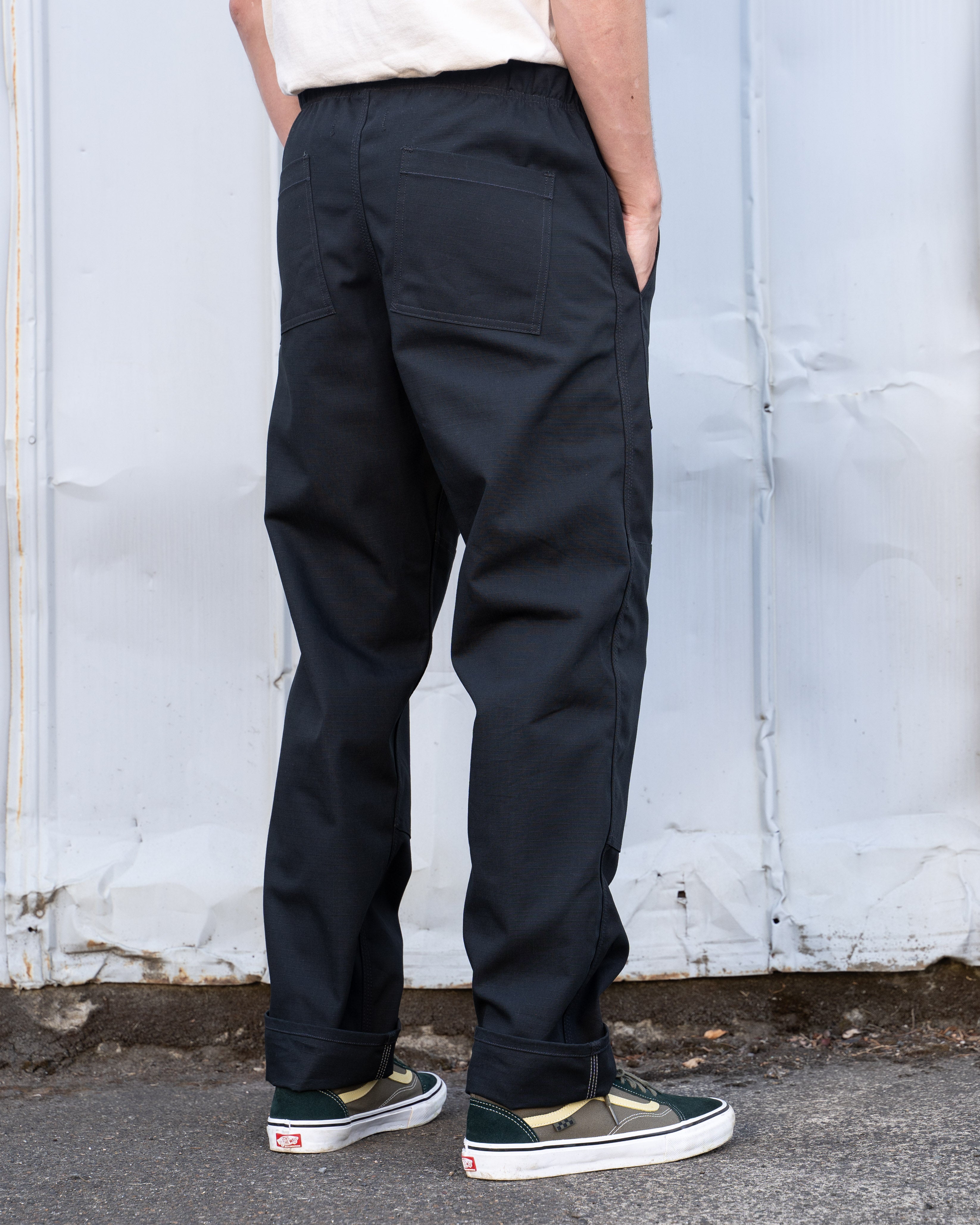 Easy Pant - 10 oz Black Cotton Ripstop – Grease Point Workwear Easy Pant - 10 oz Black Cotton Ripstop – Grease Point Workwear