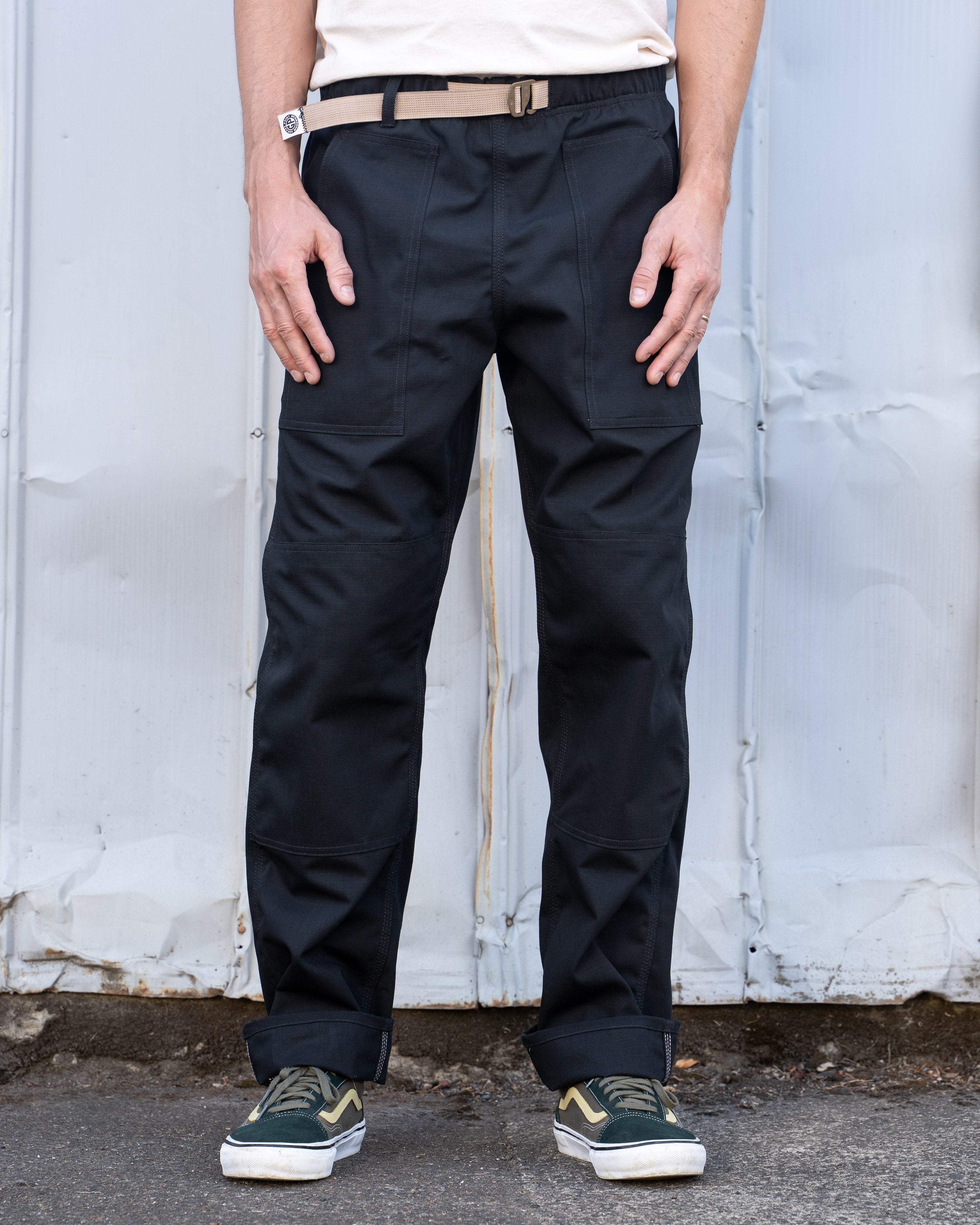 Easy Pant - 10 oz Black Cotton Ripstop – Grease Point Workwear Easy Pant - 10 oz Black Cotton Ripstop – Grease Point Workwear