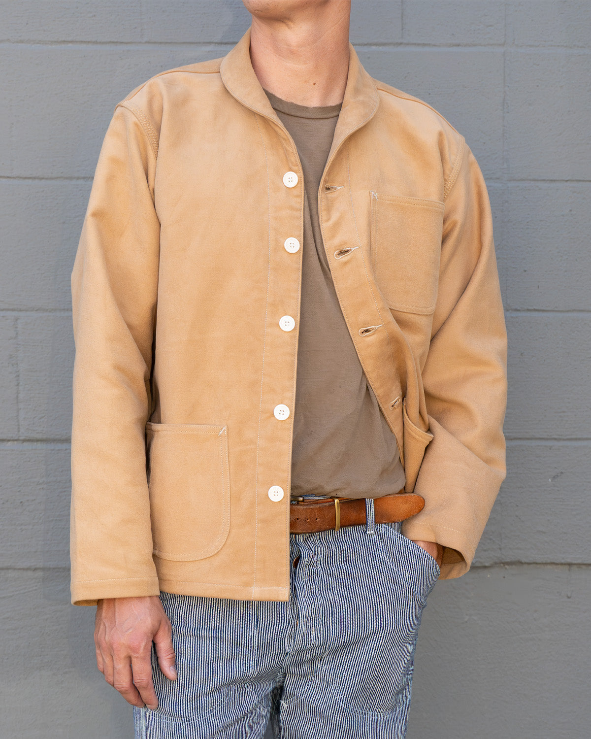 Harvester Coat - Italian Moleskin – Grease Point Workwear