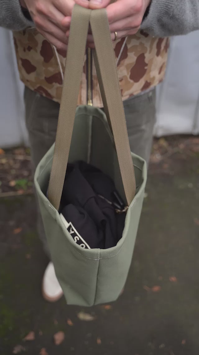 Easy Tote Bag - 24 Oz USA Sage Canvas